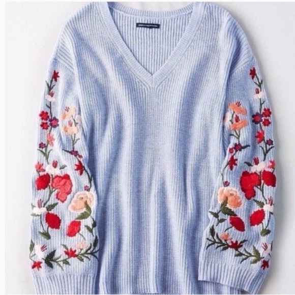American Eagle Outfitters Sweaters - American Eagle Outfitters Embroidered Sweater